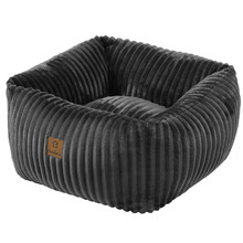 Ascher Plush Corduroy Square Dog Bed
